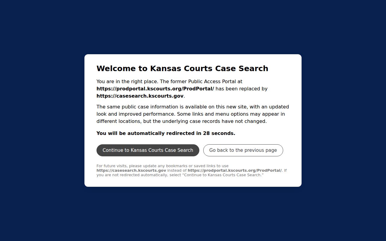 Neosho County case search legacy Kansas district portal