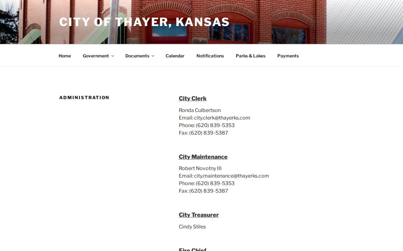 Thayer court docket Thayer city clerk contact
